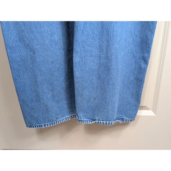 Round House Carpenter Bib Overalls Button Fly Made in USA Blue Men's Size 52 - Picture 13 of 16